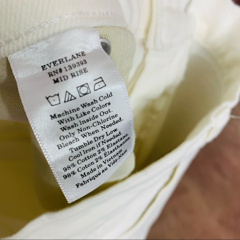 NEW EVERLANE White Mid-rise Skinny Jeans - Picture 9 of 10